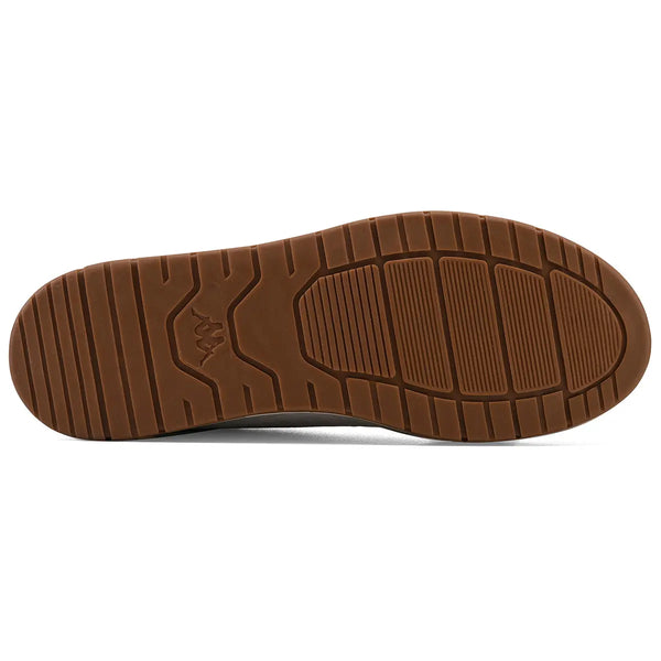 Sola de sapato com padrão antiderrapante, ideal para conforto e segurança ao caminhar.