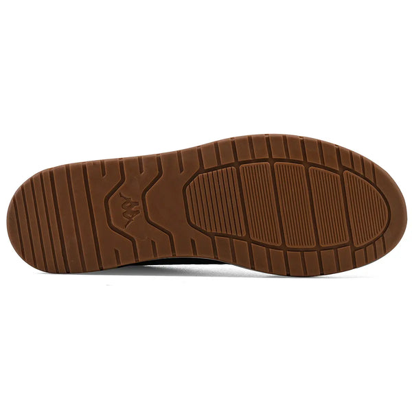 Imagem de sola de calçado com detalhes em borracha resistente, ideal para sapatos confortáveis e duráveis, projetada para diferentes tipos de piso.